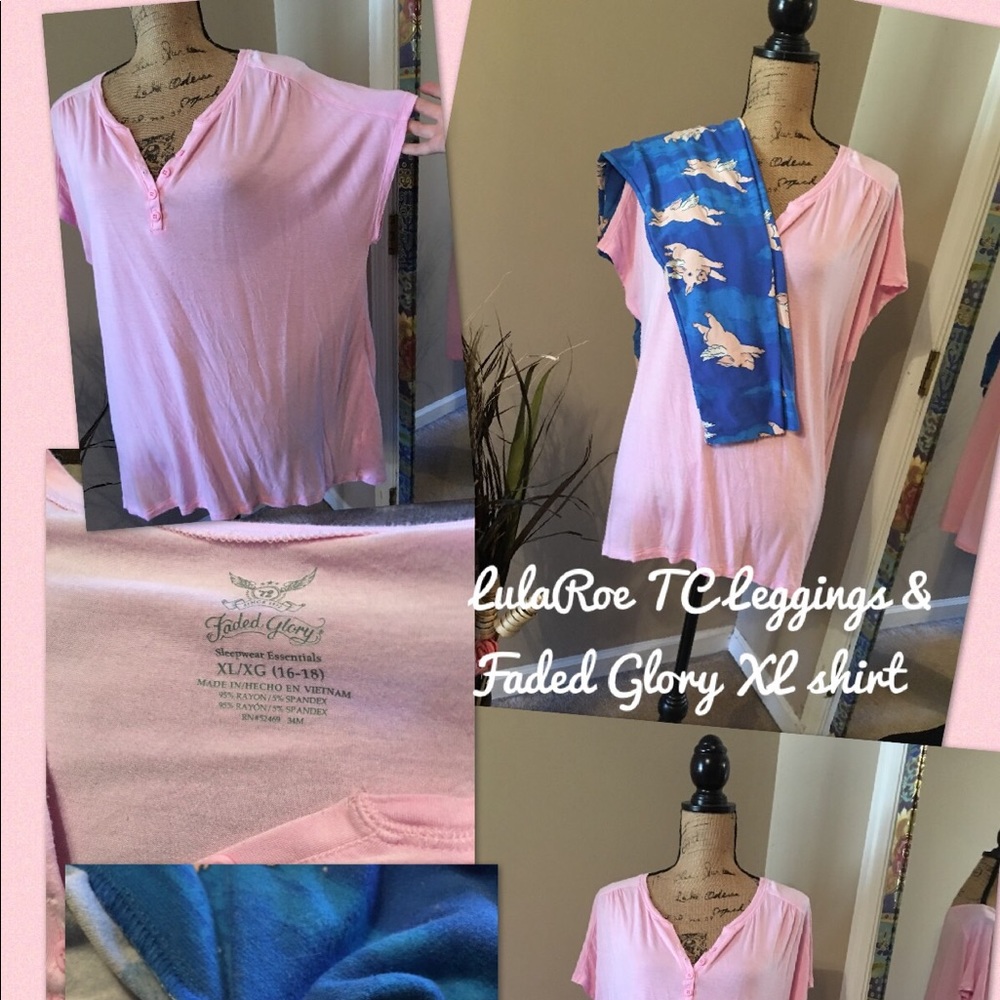 TC LulaRoe & Pink Top